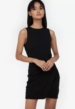 ZALORA BASICS Twist Detail Bodycon Dress
