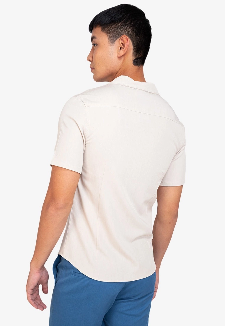 ZALORA BASICS Slim Fit Chambray Shirt - Billede 2