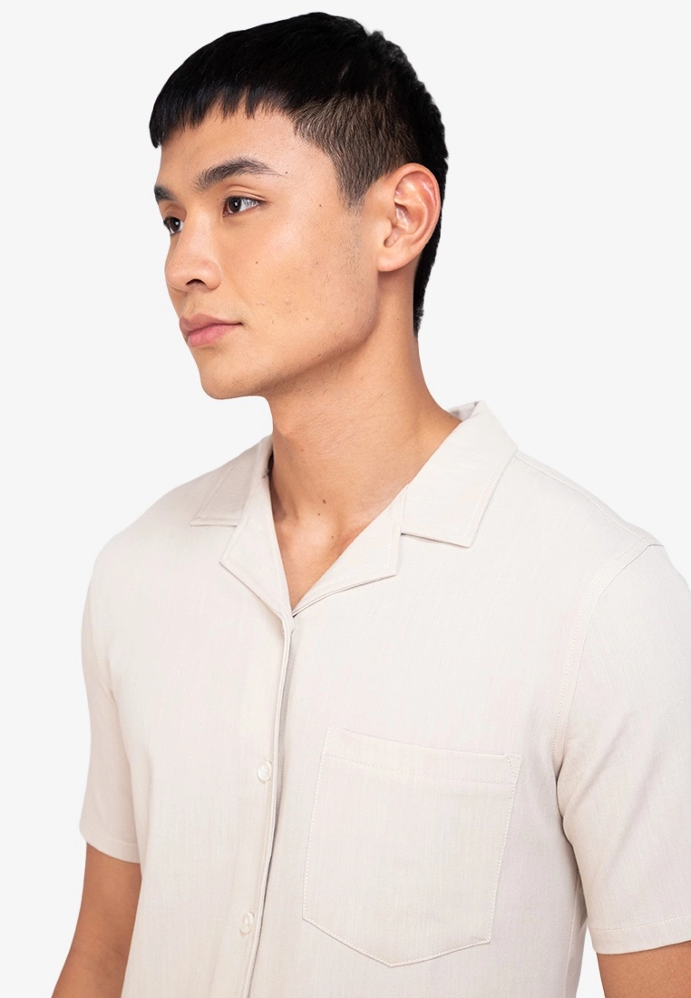 ZALORA BASICS Slim Fit Chambray Shirt - Billede 3