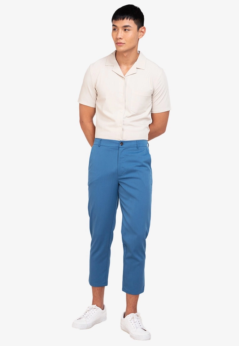 ZALORA BASICS Slim Fit Chambray Shirt - Billede 4