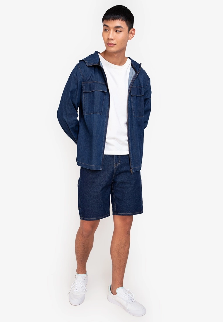 ZALORA BASICS Mid Rise Denim Shorts - Billede 4