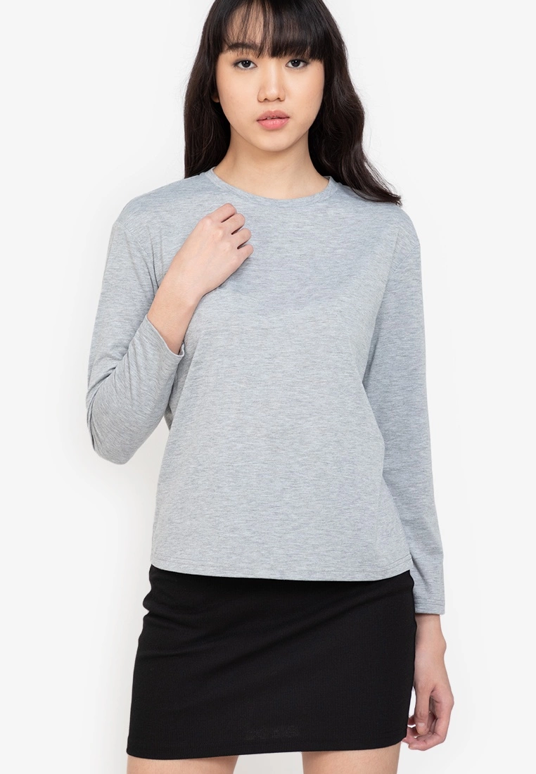 ZALORA BASICS Basic Drop Shoulder Long Sleeve T-shirt - Billede 3