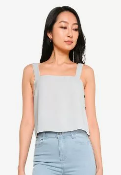 ZALORA BASICS Side Button Detail Top