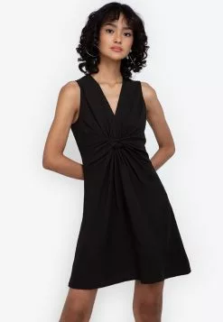 ZALORA BASICS Twist Front Sleeveless Mini Dress