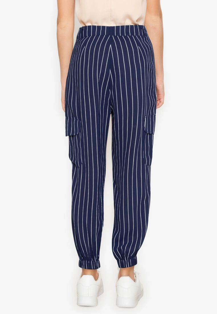 ZALORA BASICS Striped Cargo Pants - Billede 2