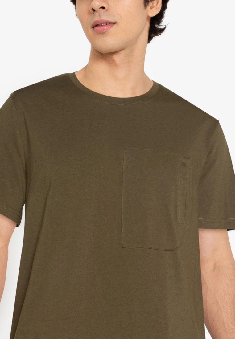 ZALORA BASICS Welt Patch Pocket T-Shirt - Billede 3