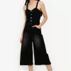 ZALORA BASICS Button Front Culotte Jumpsuit