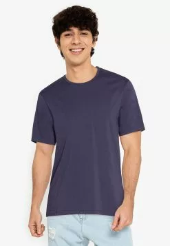 ZALORA BASICS Shoulder Zip T-Shirt