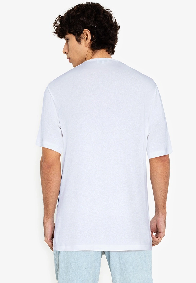 ZALORA BASICS Poplin-Panelled T-Shirt - Billede 2