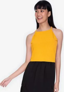 ZALORA BASICS High Neck Sleeveless Top