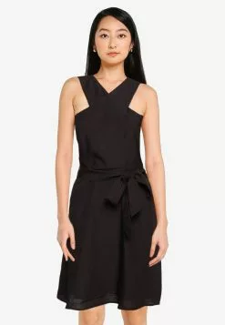 ZALORA BASICS Cross Front Dress