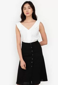 ZALORA BASICS Tie Shoulder Top