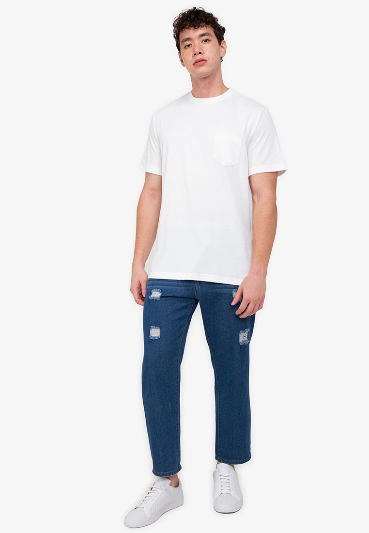 ZALORA BASICS Back Hem Panel T-Shirt - Billede 4