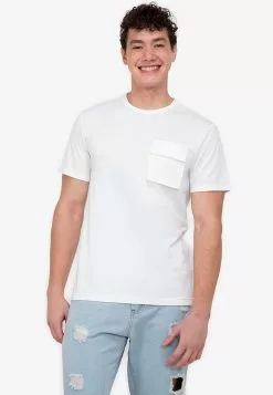 ZALORA BASICS Cargo Flap Pocket T-Shirt