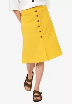 ZALORA BASICS Basic Button Through Midi Skirt
