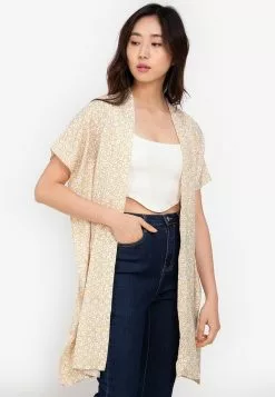 ZALORA BASICS Oversized Kimono Cardigan Jacket