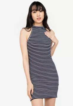 ZALORA BASICS Basic Halter Bodycon Dress