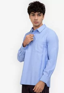 ZALORA BASICS Polo Placket Shirt