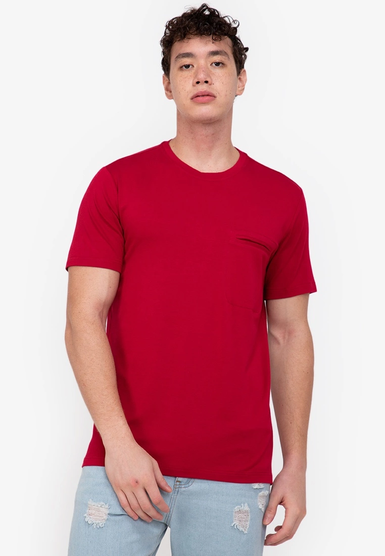 ZALORA BASICS Slit Pocket T-Shirt