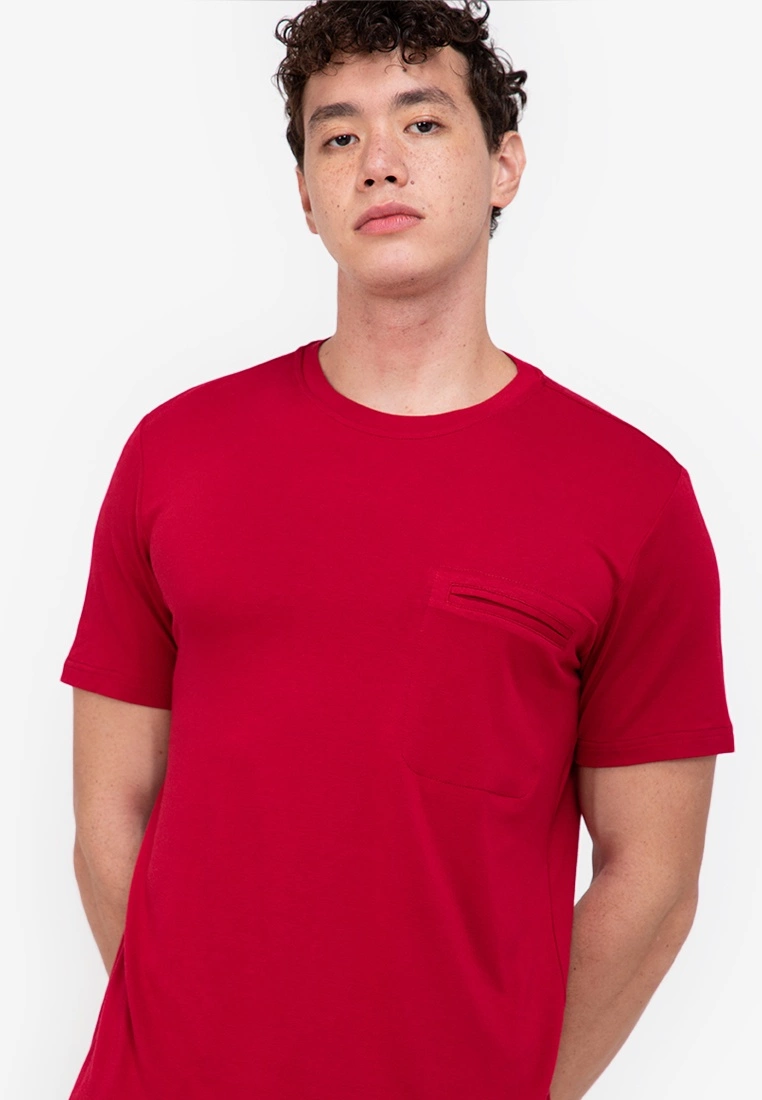 ZALORA BASICS Slit Pocket T-Shirt - Billede 3