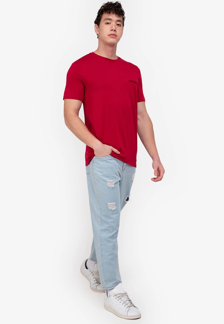 ZALORA BASICS Slit Pocket T-Shirt - Billede 4
