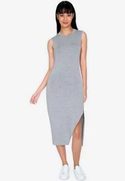ZALORA BASICS Split Sleeveless Midi Dress