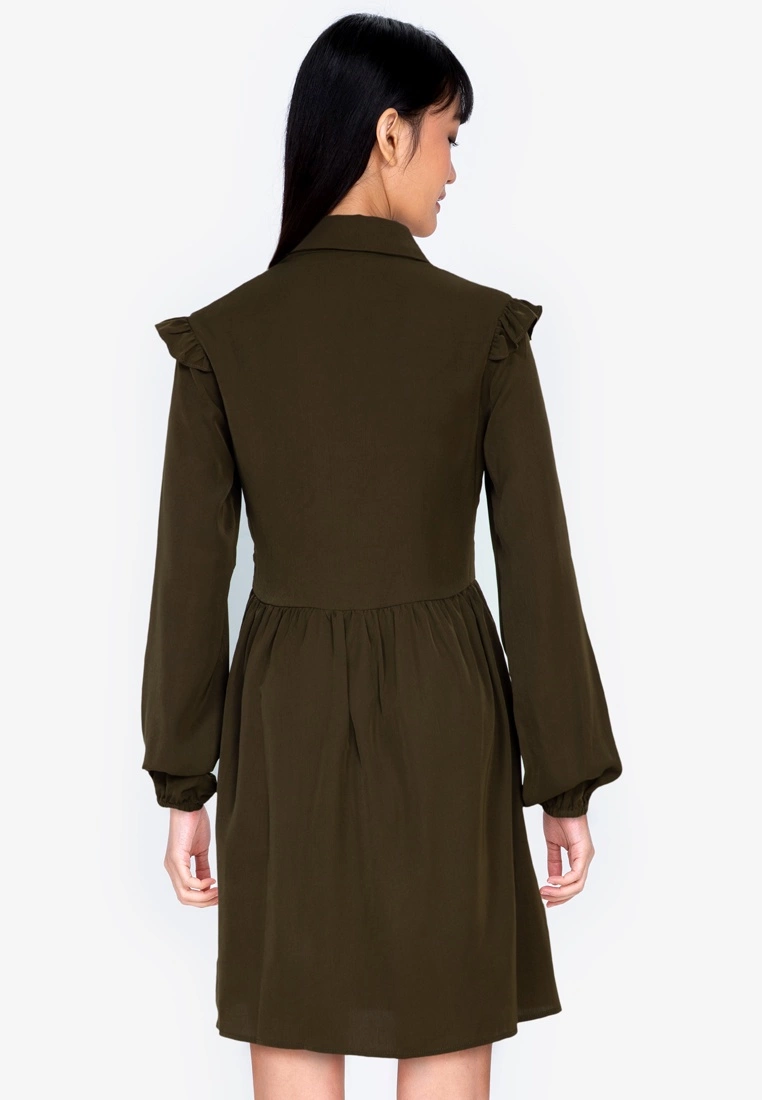 ZALORA BASICS Frill Detail Shirt Dress - Billede 2