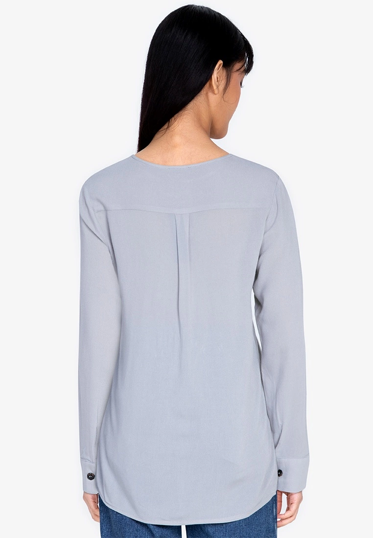 ZALORA BASICS Double Pocket Blouse - Billede 2