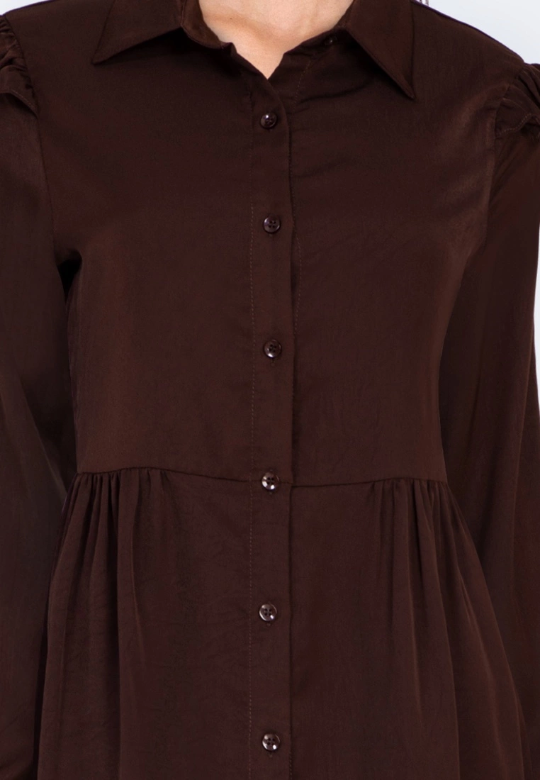 ZALORA BASICS Frill Detail Shirt Dress - Billede 3