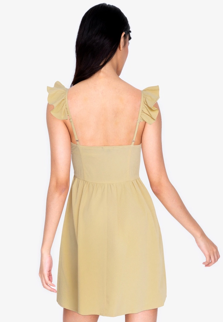 ZALORA BASICS Twist Front Fit and Flare Dress - Billede 2