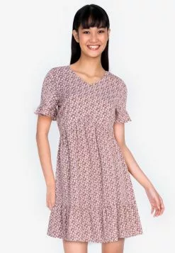 ZALORA BASICS Flutter Sleeve Mini Dress