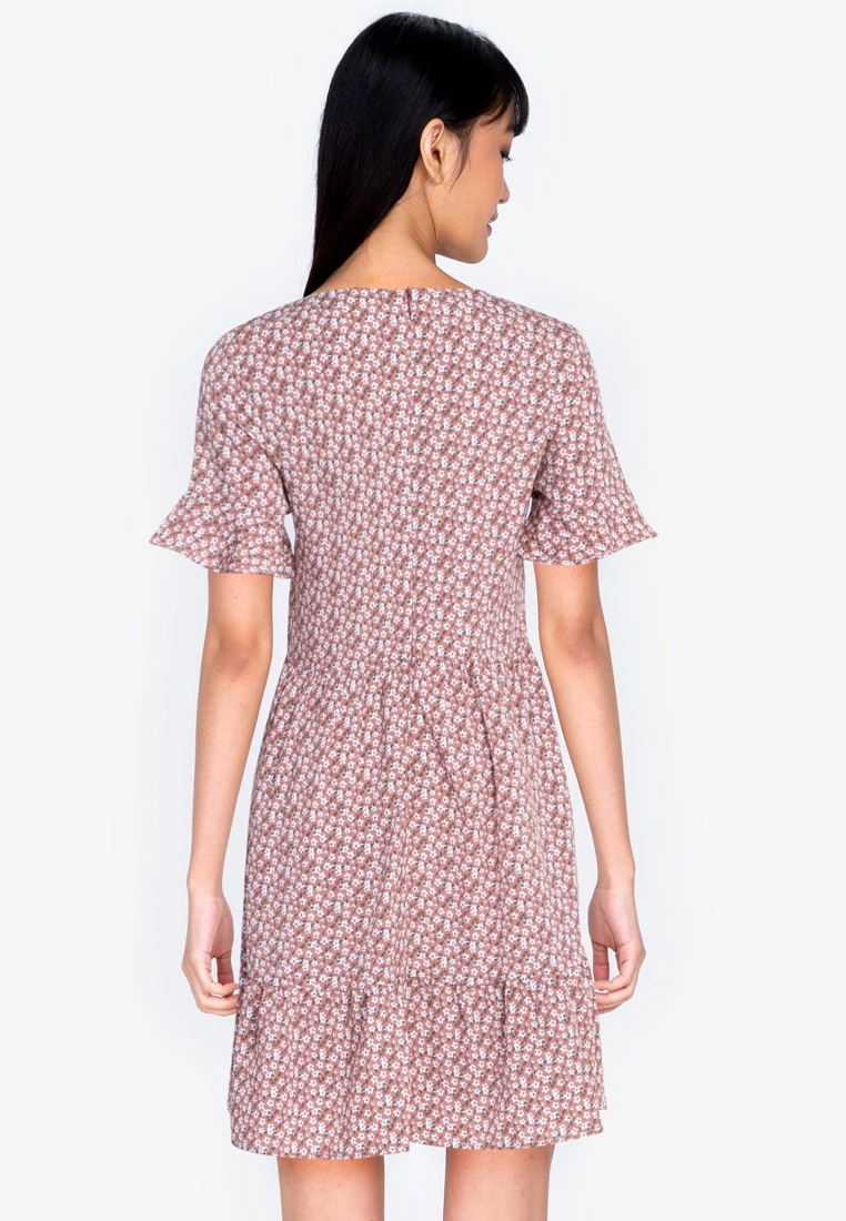 ZALORA BASICS Flutter Sleeve Mini Dress - Billede 2