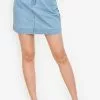 ZALORA BASICS Contrast Stitching Mini Skirt