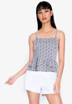 ZALORA BASICS Peplum Cami Top