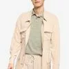 ZALORA BASICS Linen Jacket with Tie Belt