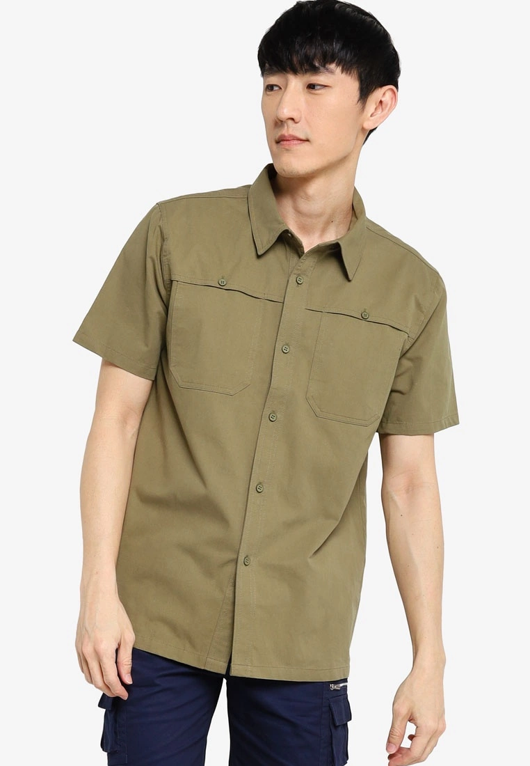 ZALORA BASICS Boxy Fit Utility Shirt