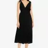 ZALORA BASICS Deep V Midi Dress