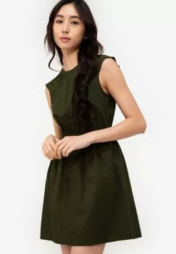 ZALORA BASICS Crochet Shoulder Detail Dress