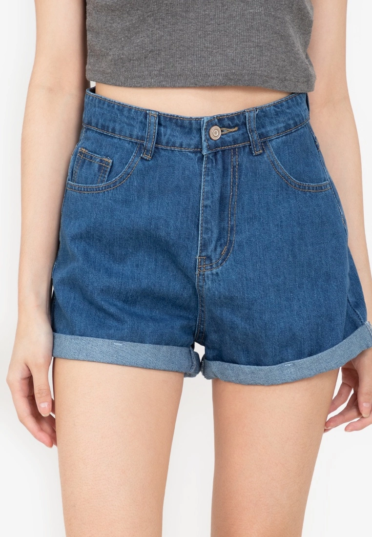 ZALORA BASICS Mom Fit Denim Shorts - Billede 3