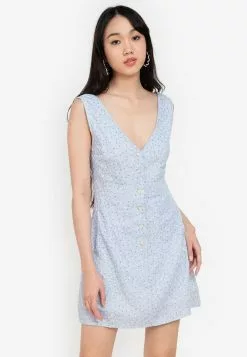 ZALORA BASICS V Neck Sleeveless Dress
