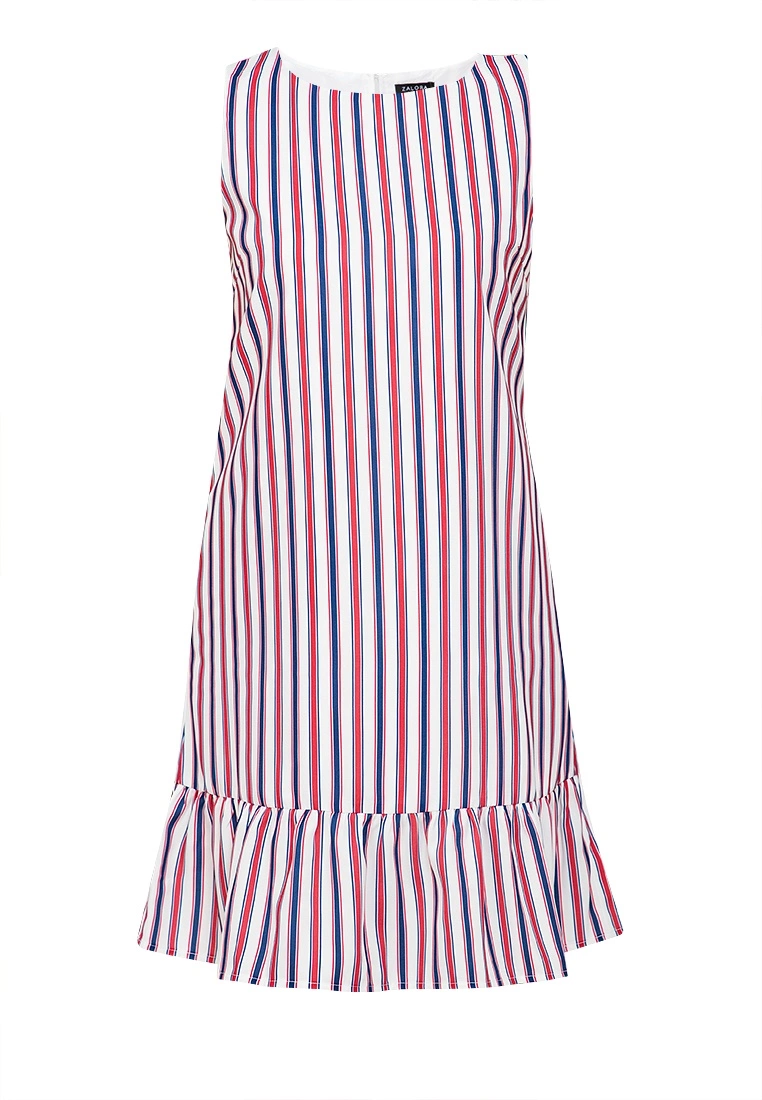 ZALORA BASICS 100% Recycled Polyester Frill Hem Dress - Billede 5