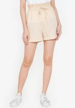 ZALORA BASICS Paperbag Cuff Hem Shorts