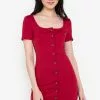 ZALORA BASICS Button Down Mini Dress