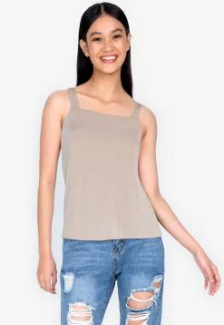 ZALORA BASICS Basic Back Bow Strap Top