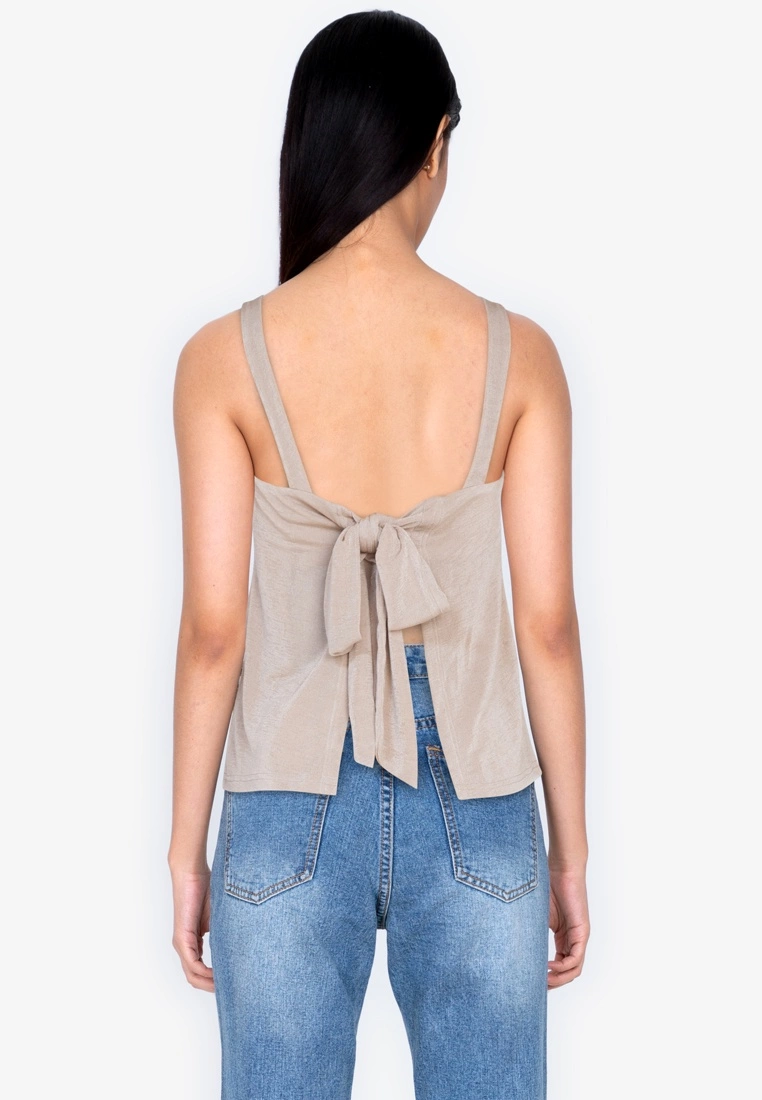 ZALORA BASICS Basic Back Bow Strap Top - Billede 2