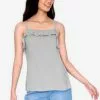ZALORA BASICS Ruffle Front Spaghetti Top
