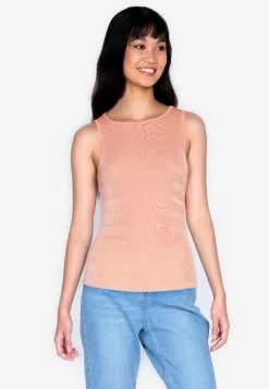 ZALORA BASICS Textured Halter Neck Top