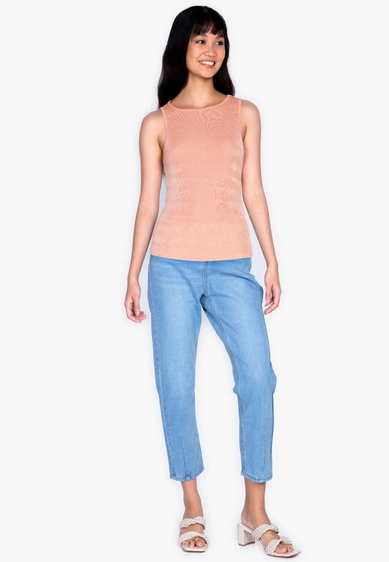 ZALORA BASICS Textured Halter Neck Top - Billede 4