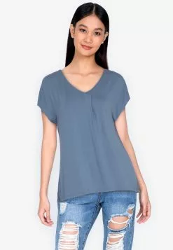 ZALORA BASICS Basic Bar Detail Blouse