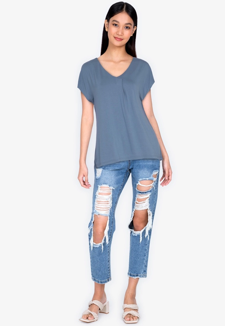 ZALORA BASICS Basic Bar Detail Blouse - Billede 4